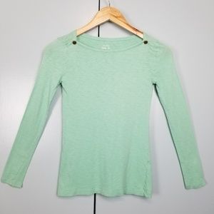 J.crew mint boat neck tee size XS   *C4